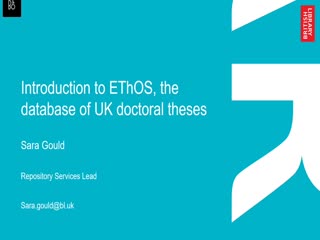 ethos thesis library